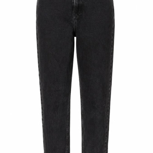 Denim & Co. Womens Black Cotton Straight Jeans Size 10 L28 in Regular Zip