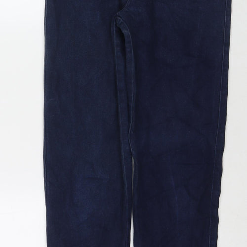 Half Womens Blue Cotton Straight Jeans Size 29 in L30 in Regular Zip