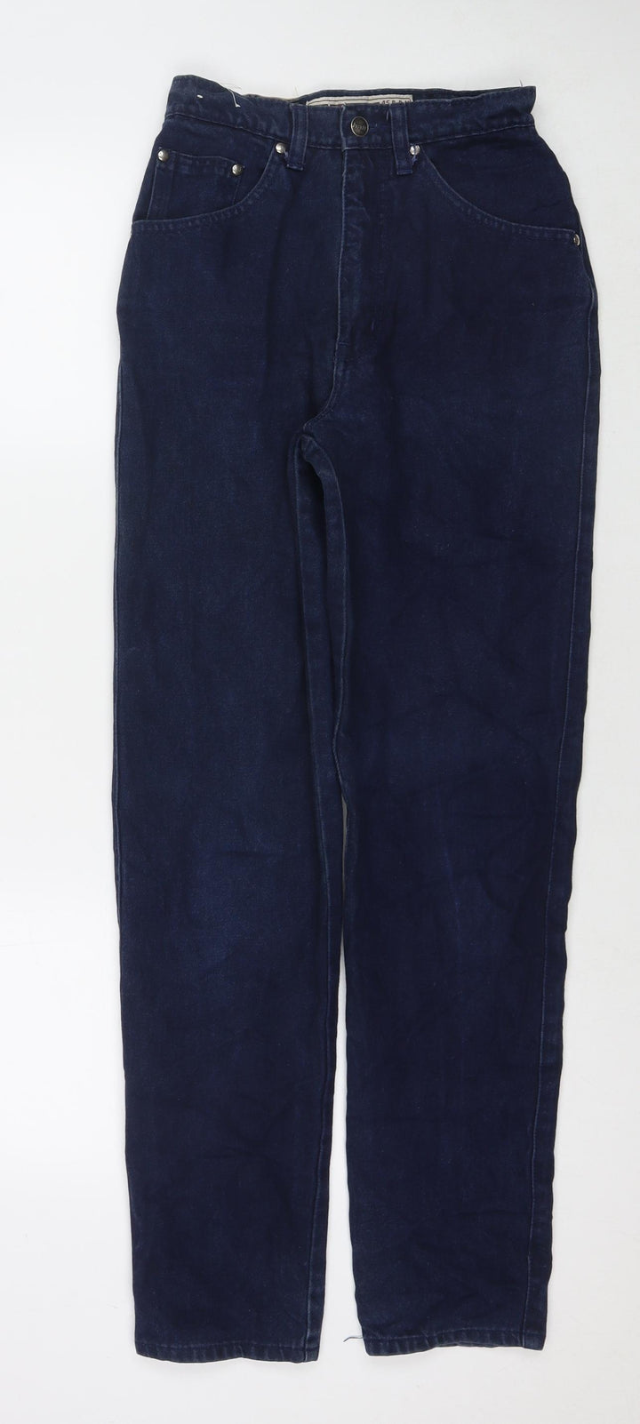 Half Womens Blue Cotton Straight Jeans Size 29 in L30 in Regular Zip