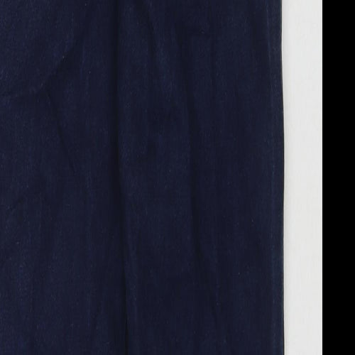 Half Womens Blue Cotton Straight Jeans Size 29 in L30 in Regular Zip