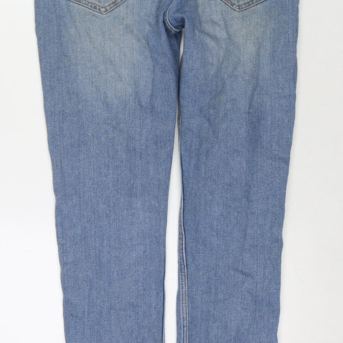 H&M Mens Blue Cotton Straight Jeans Size 31 in L32 in Regular Zip