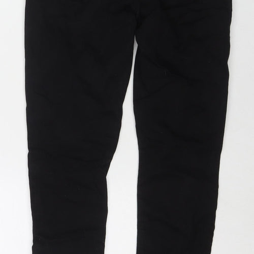 Denim & Co. Womens Black Cotton Skinny Jeans Size 14 L26 in Regular Zip