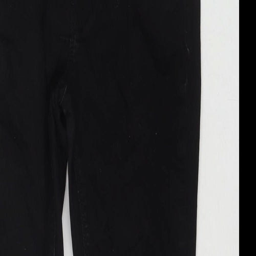 Denim & Co. Womens Black Cotton Skinny Jeans Size 14 L26 in Regular Zip