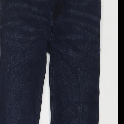 TU Boys Blue Cotton Skinny Jeans Size 9 Months L21 in Regular Zip