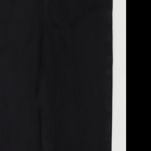 Denim & Co. Womens Black Cotton Skinny Jeans Size 14 L25 in Regular Zip