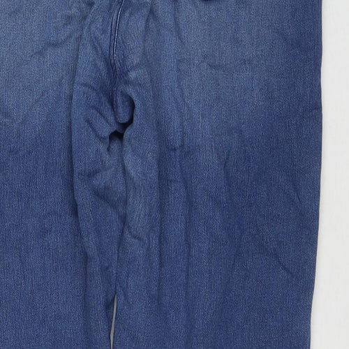 Rich & Skinny Womens Blue Cotton Tapered Jeans Size L L27 in Regular Zip