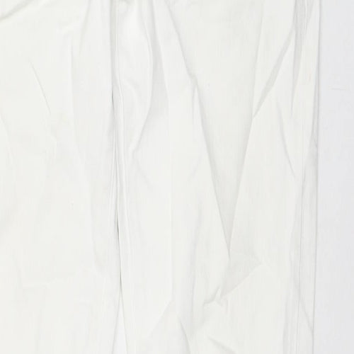 Uniqlo Womens White Cotton Straight Jeans Size 31 in L32 in Regular Zip