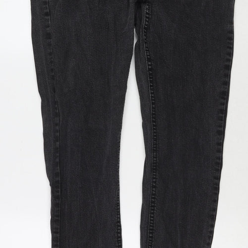 Denim & Co. Womens Black Cotton Skinny Jeans Size 16 L32 in Regular Zip