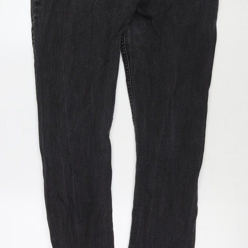 Denim & Co. Womens Black Cotton Skinny Jeans Size 16 L32 in Regular Zip