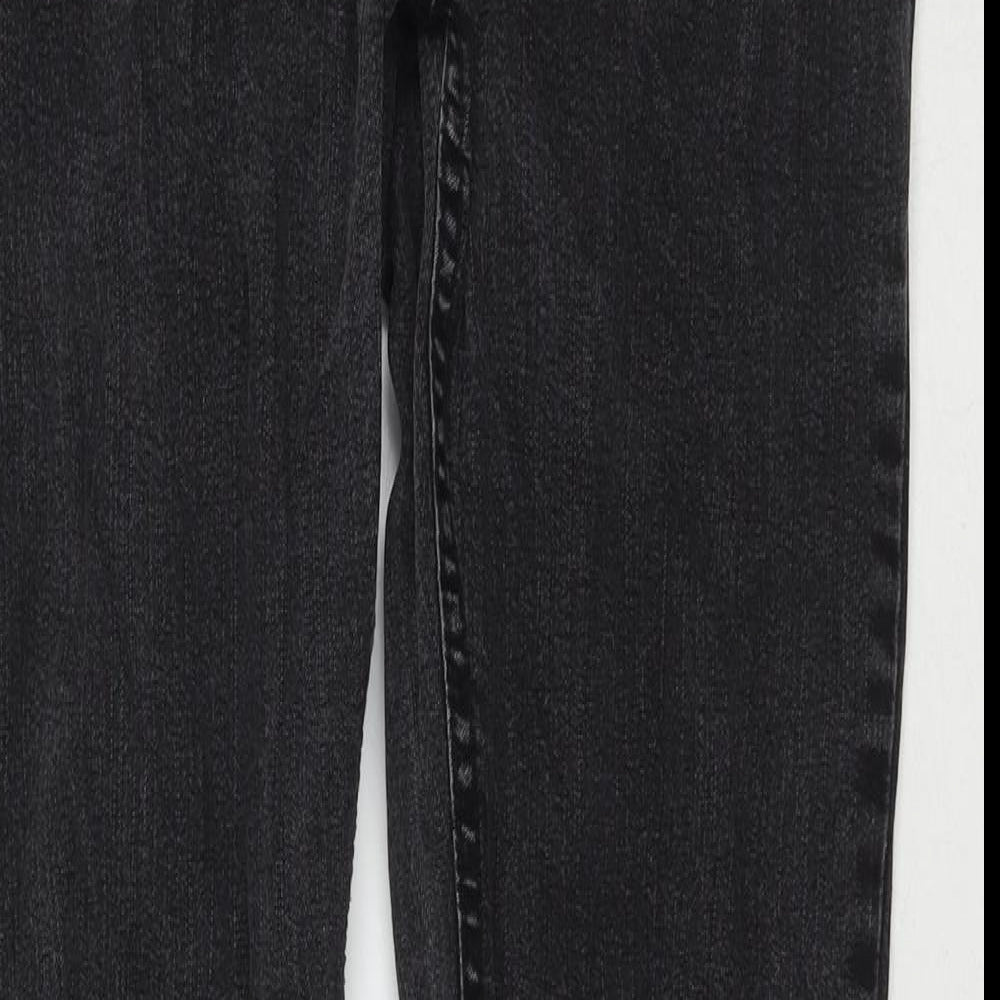 Denim & Co. Womens Black Cotton Skinny Jeans Size 16 L32 in Regular Zip