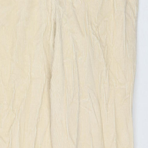 Jaeger Womens White Cotton Trousers Size 36 in L30 in Regular Zip