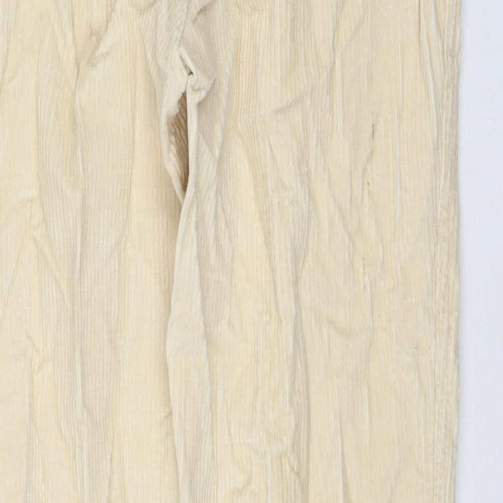 Jaeger Womens White Cotton Trousers Size 36 in L30 in Regular Zip