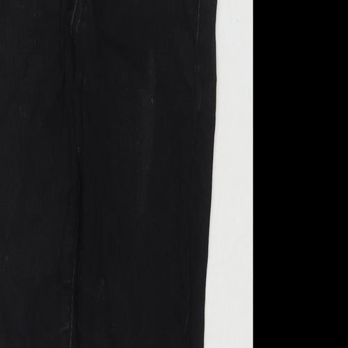 George Girls Black Cotton Skinny Jeans Size 7-8 Years L21 in Regular Zip