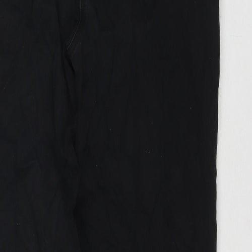 Zaffiri Womens Black Cotton Straight Jeans Size 14 L28 in Regular Zip