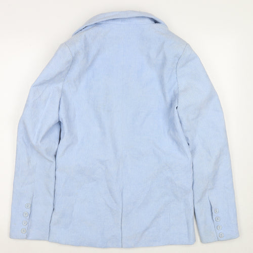 IVIVI Womens Blue Jacket Blazer Size S Button