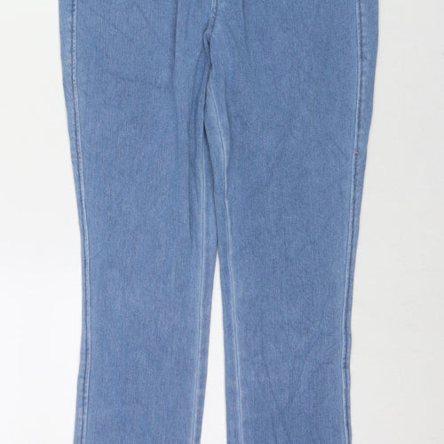 Uniqlo Womens Black Cotton Jegging Jeans Size M L24 in Regular