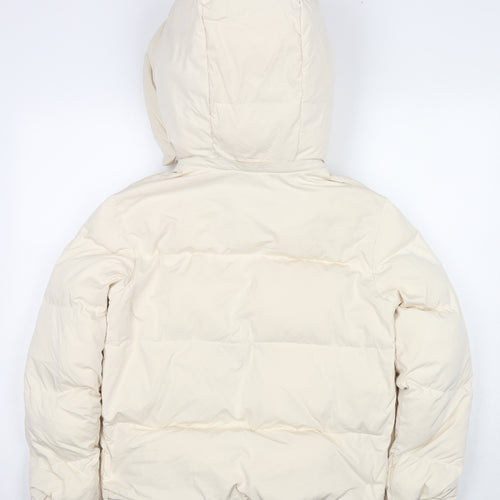 Reiss Womens Ivory Puffer Jacket Jacket Size S Zip