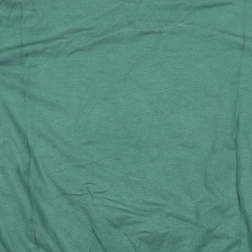M&Co Womens Green Round Neck Viscose Pullover Jumper Size 18