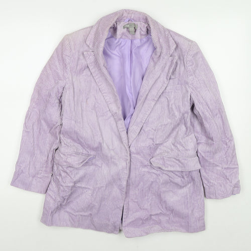 ASOS Womens Purple Jacket Blazer Size 8 Button
