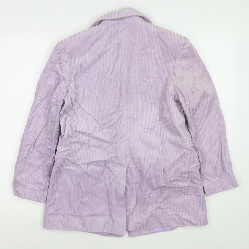 ASOS Womens Purple Jacket Blazer Size 8 Button