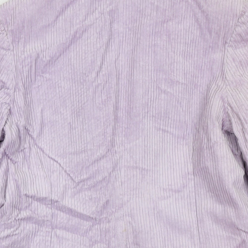 ASOS Womens Purple Jacket Blazer Size 8 Button