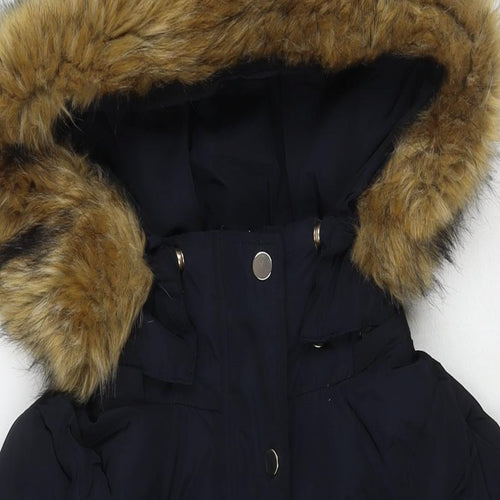 Hallhuber Womens Blue Puffer Jacket Jacket Size 6 Zip