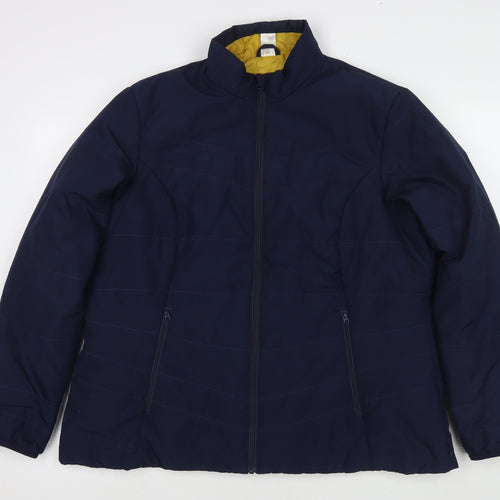 DECATHLON Womens Blue Jacket Size 2XL Zip
