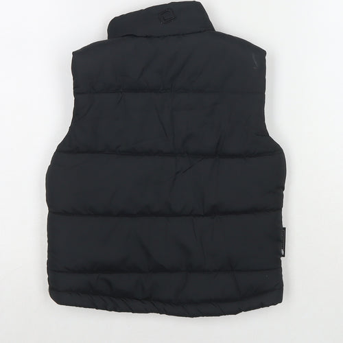 Mountain Essentials Boys Black Gilet Waistcoat Size 2-3 Years Zip