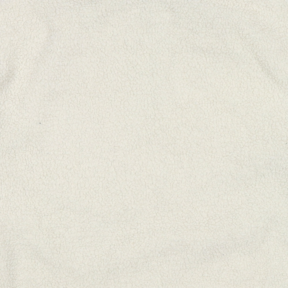 NEXT Womens White Polyester Pullover Sweatshirt Size L Zip