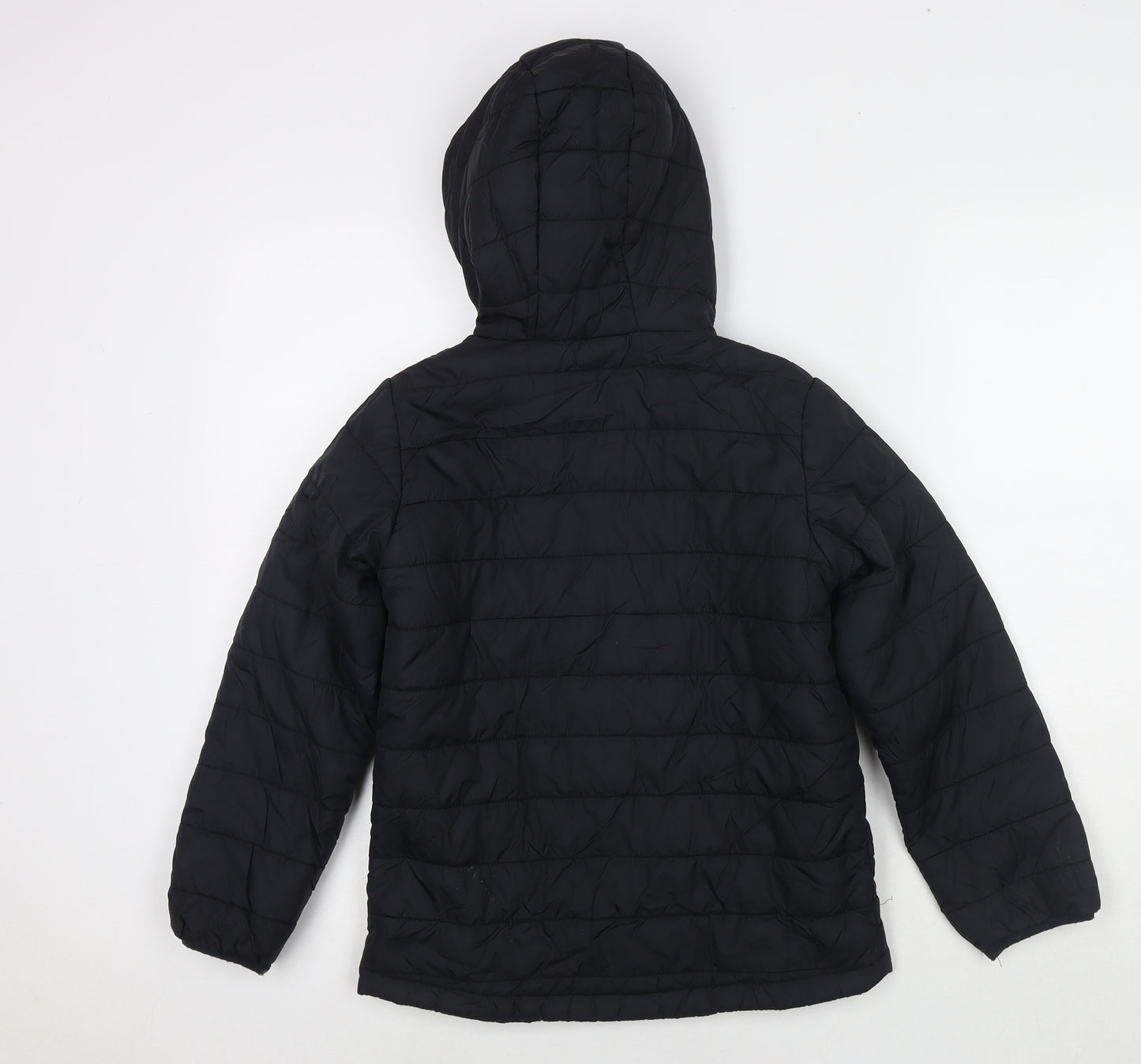 Peter Storm Boys Black Quilted Jacket Size 9-10 Years Zip