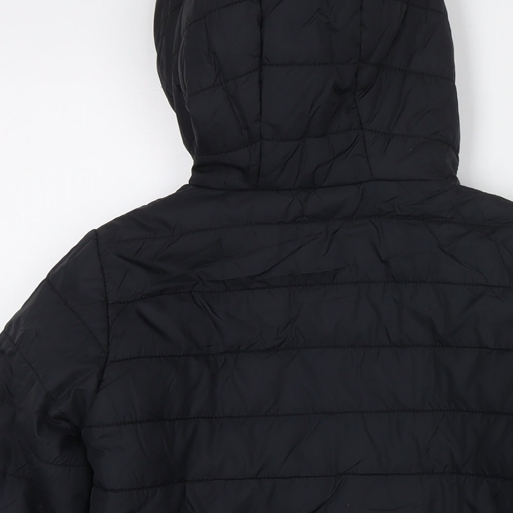 Peter Storm Boys Black Quilted Jacket Size 9-10 Years Zip