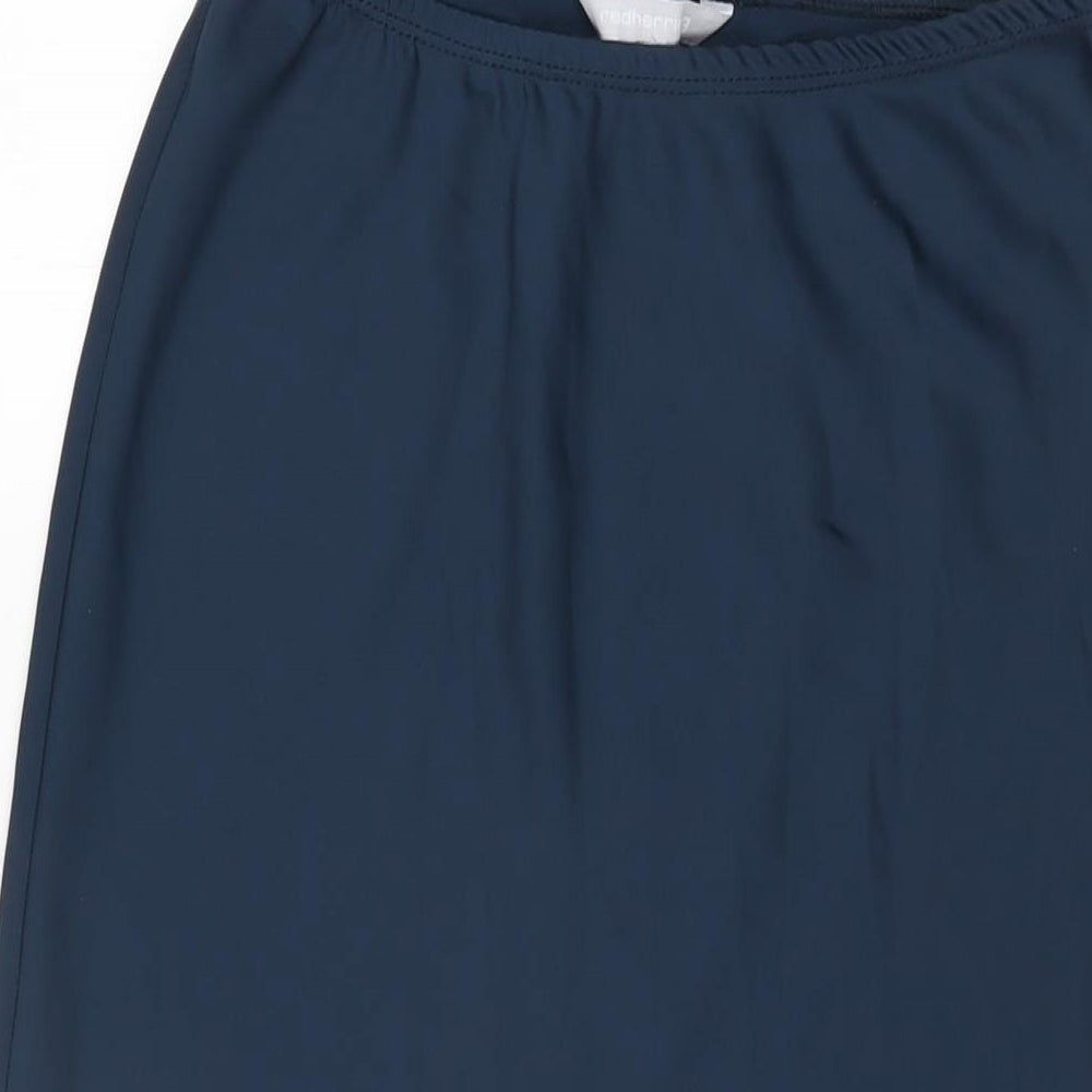 Red Herring Womens Blue Polyester Flare Skirt Size 10