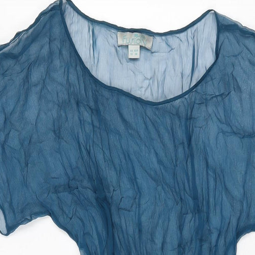 Monsoon Womens Blue Polyester Cover Up Size 10