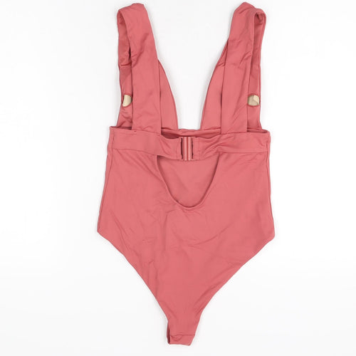Zara Womens Pink Polyester One Piece Size S