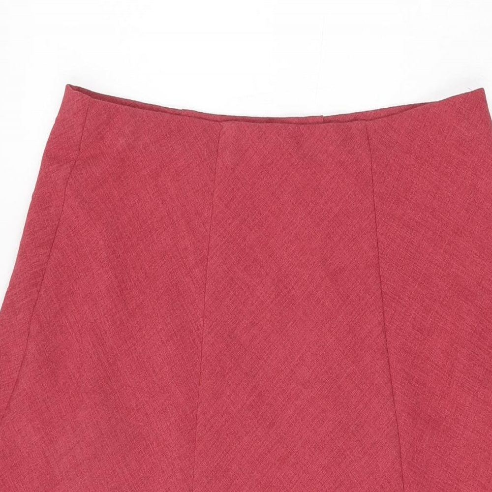 Honor Millburn Womens Red Polyester Swing Skirt Size 10