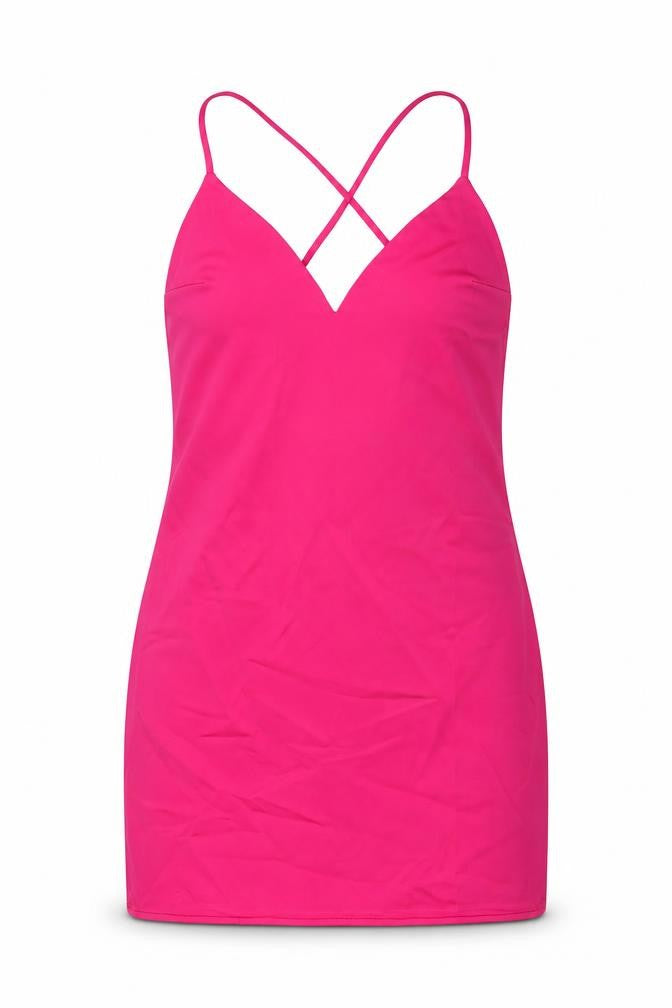 By The Way Womens Pink Cotton Mini Size L V-Neck Zip