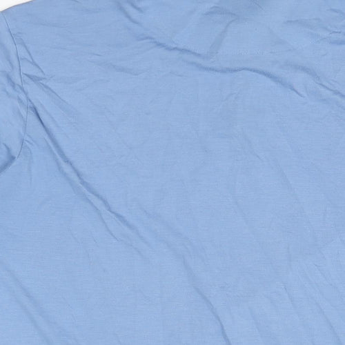 Remus Uomo Jeans Mens Blue Polyester Polo Size XL Collared Button
