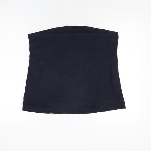 NEXT Womens Blue Cotton Basic T-Shirt Size 20 Off the Shoulder