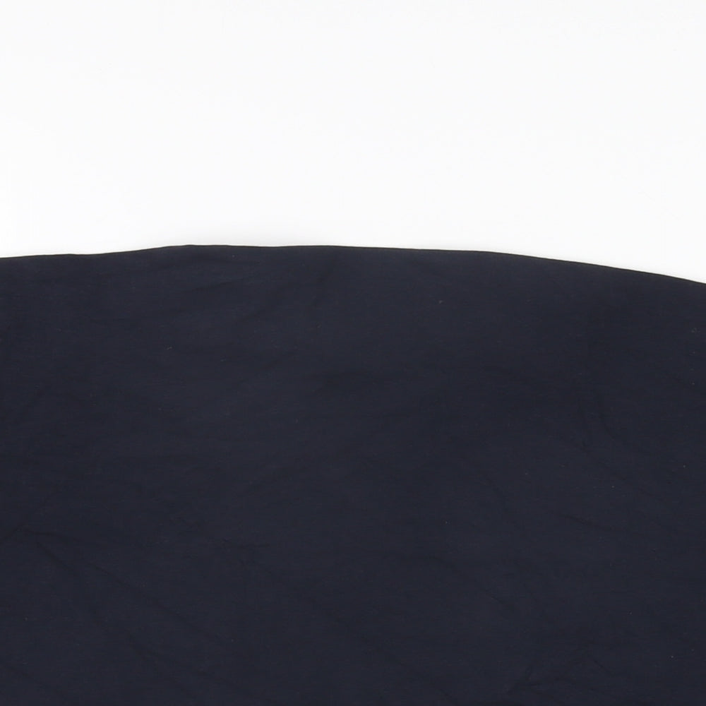 NEXT Womens Blue Cotton Basic T-Shirt Size 20 Off the Shoulder