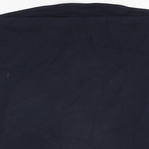 NEXT Womens Blue Cotton Basic T-Shirt Size 20 Off the Shoulder