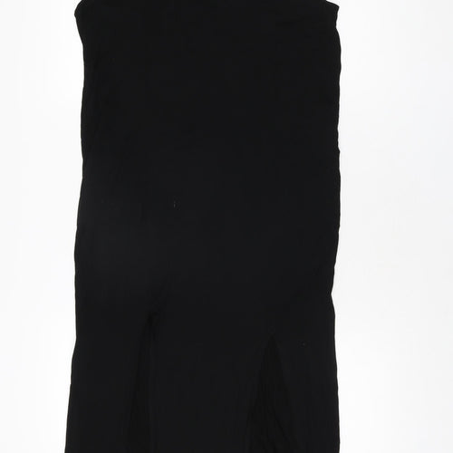 Zara Womens Black Viscose Shift Size L Round Neck Pullover