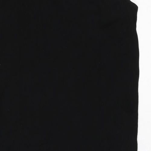 Zara Womens Black Viscose Shift Size L Round Neck Pullover