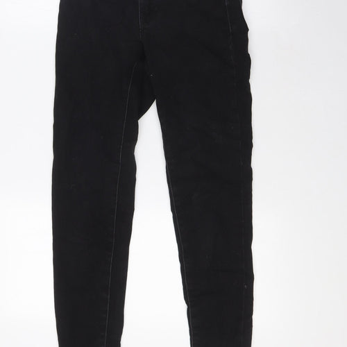 Denim & Co. Womens Black Cotton Skinny Jeans Size 6 L29 in Regular Zip