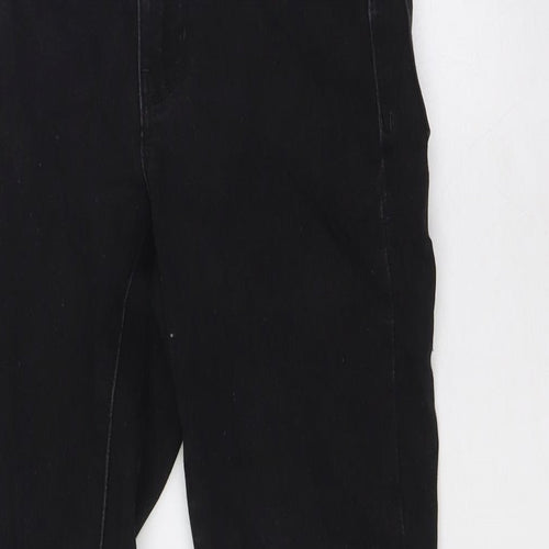 Denim & Co. Womens Black Cotton Skinny Jeans Size 6 L29 in Regular Zip