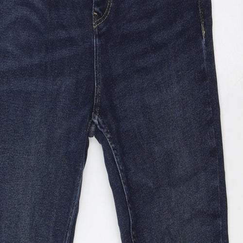 River Island Womens Blue Cotton Skinny Jeans Size 8 L27 in Regular