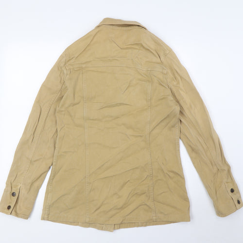In Ware Womens Beige Jacket Size 10 Button