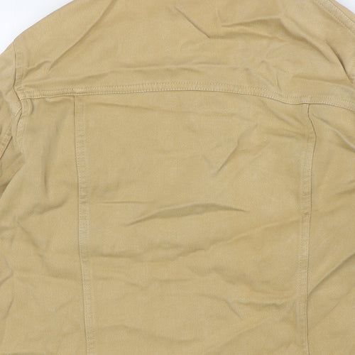 In Ware Womens Beige Jacket Size 10 Button
