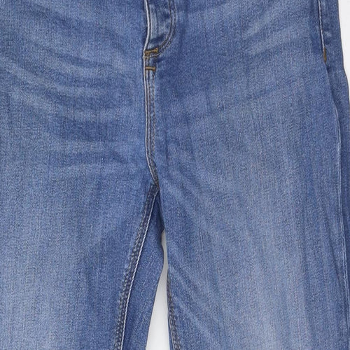River Island Mens Blue Cotton Skinny Jeans Size 30 in L29 in Regular Zip