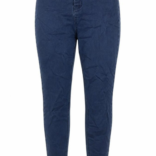TU Womens Blue Cotton Jegging Jeans Size 12 L29 in Regular Zip