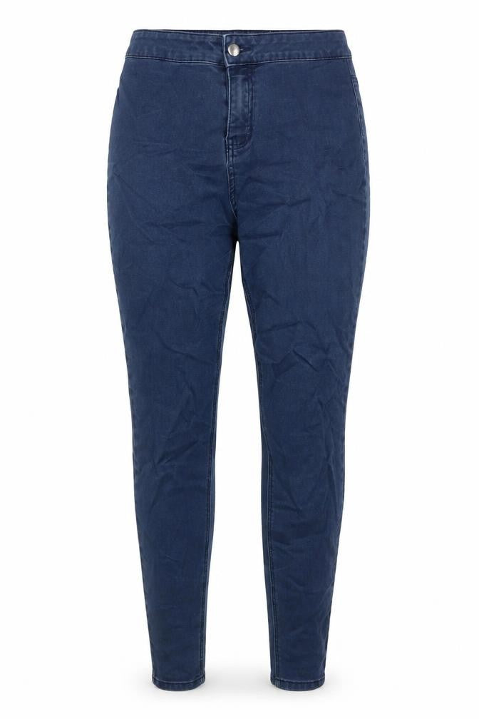 TU Womens Blue Cotton Jegging Jeans Size 12 L29 in Regular Zip